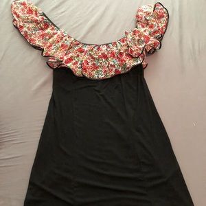 Floral collar top